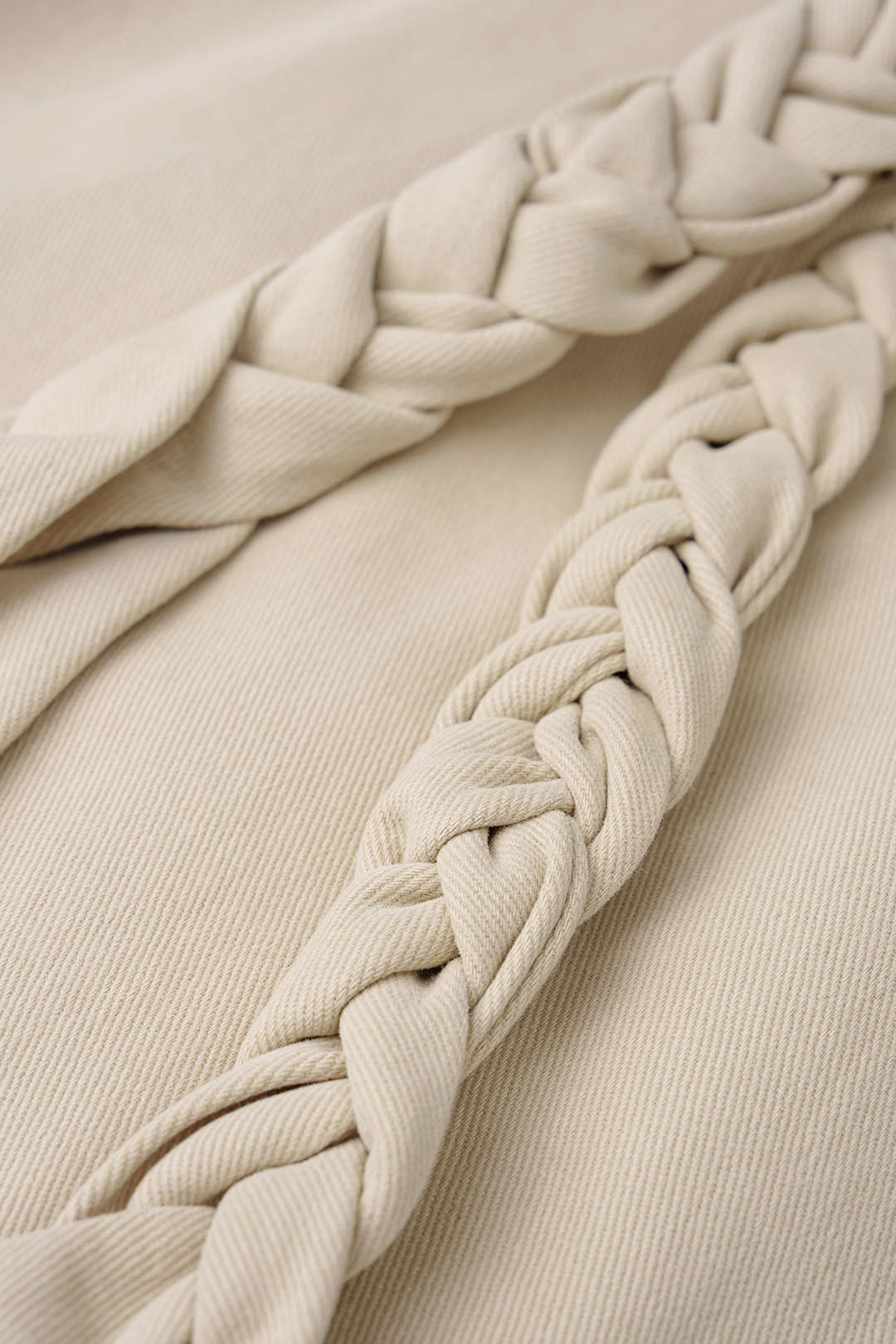 "Braided Belted Pocket Wide Leg Pants"