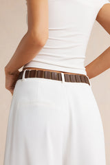"Alloy Leather Belt"