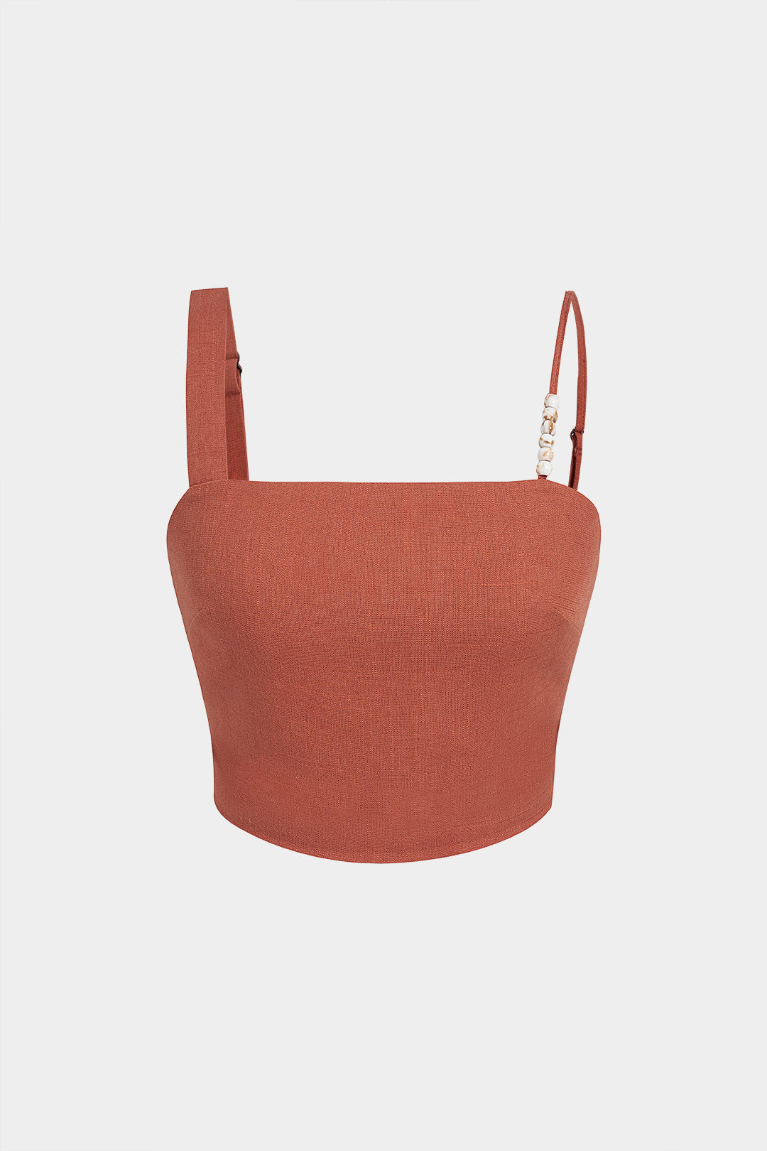 "Asymmetrical Beaded Cami Top"