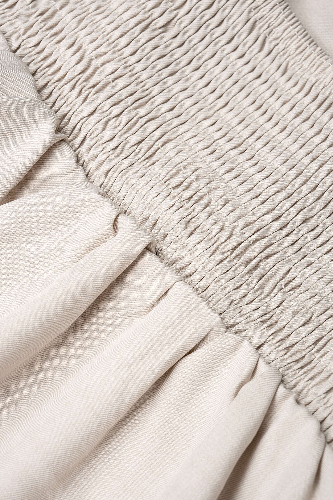 "Contrast Binding Ruched Cami Top And High Waist Wide Leg Pants"