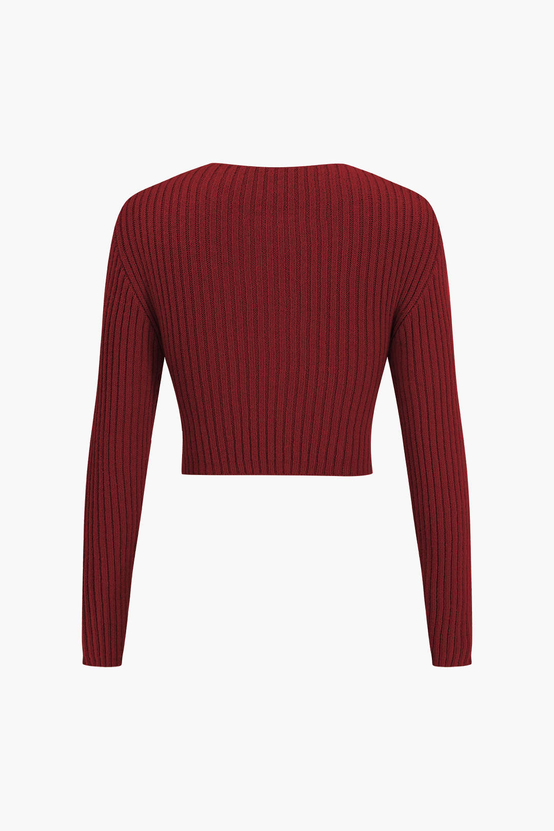 "Crossed Sweater Long-Sleeve Top"