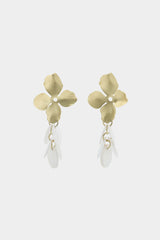"Alloy 3D Floral Fringe Earrings"