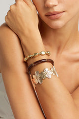 "Alloy Floral Beaded Bracelets"