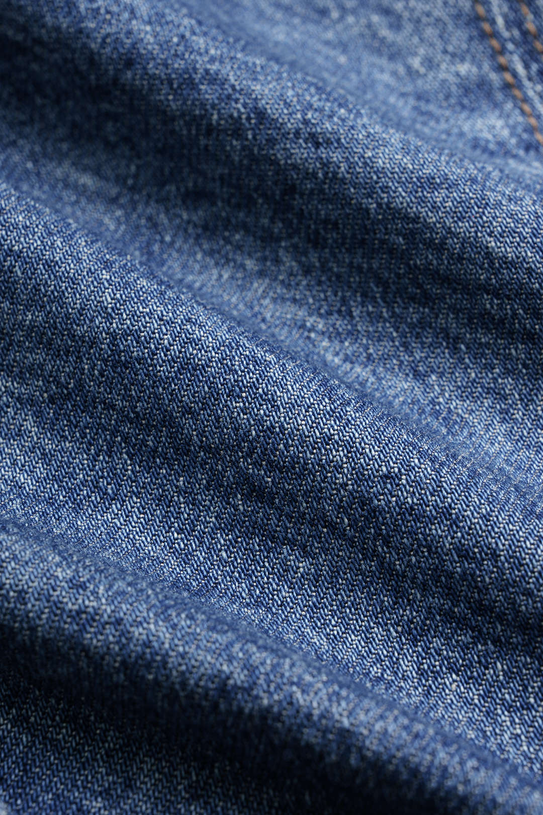 "Denim Lapel Button Short Sleeve Cropped Shirt"