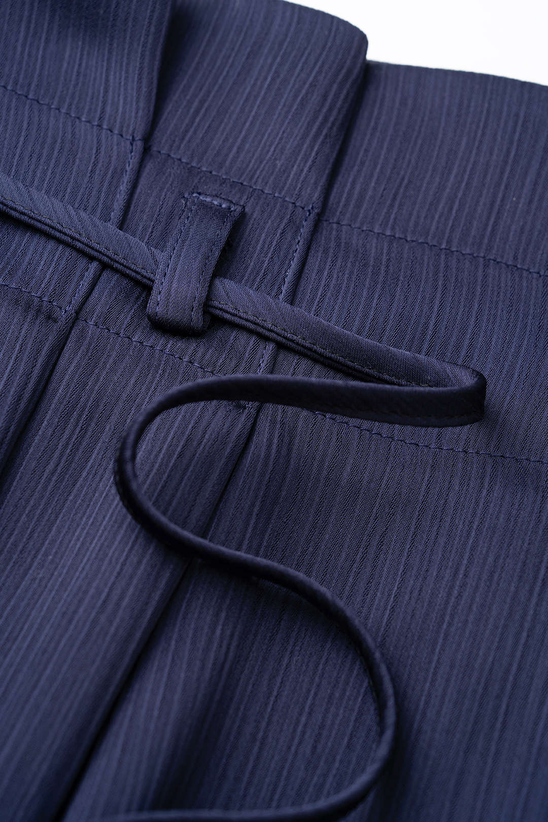 "Belted High Waist Wide Leg Pants"