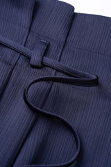 "Belted High Waist Wide Leg Pants"