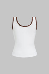 "Contrast Binding Tank Top"