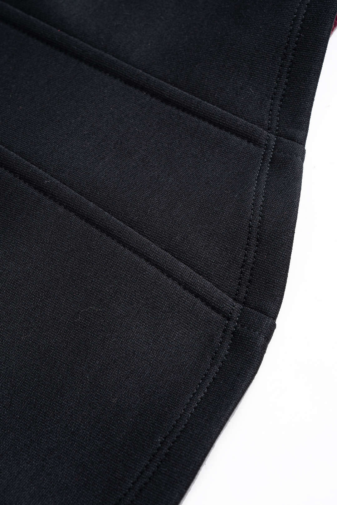 "Contrast Asymmetrical Round Neck Sweatshirt"