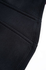 "Contrast Asymmetrical Round Neck Sweatshirt"