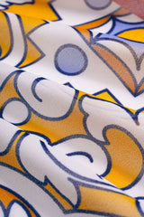 "Contrast Print Chiffon Bikini Bottom"