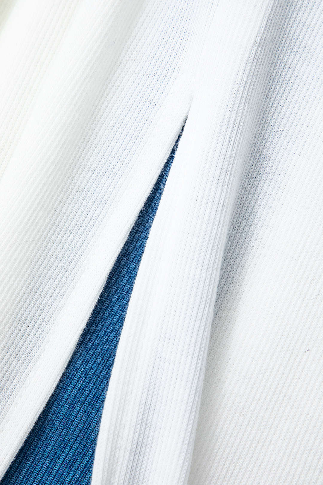 "Colorblock V-neck Ribbed Split Maxi Dress"
