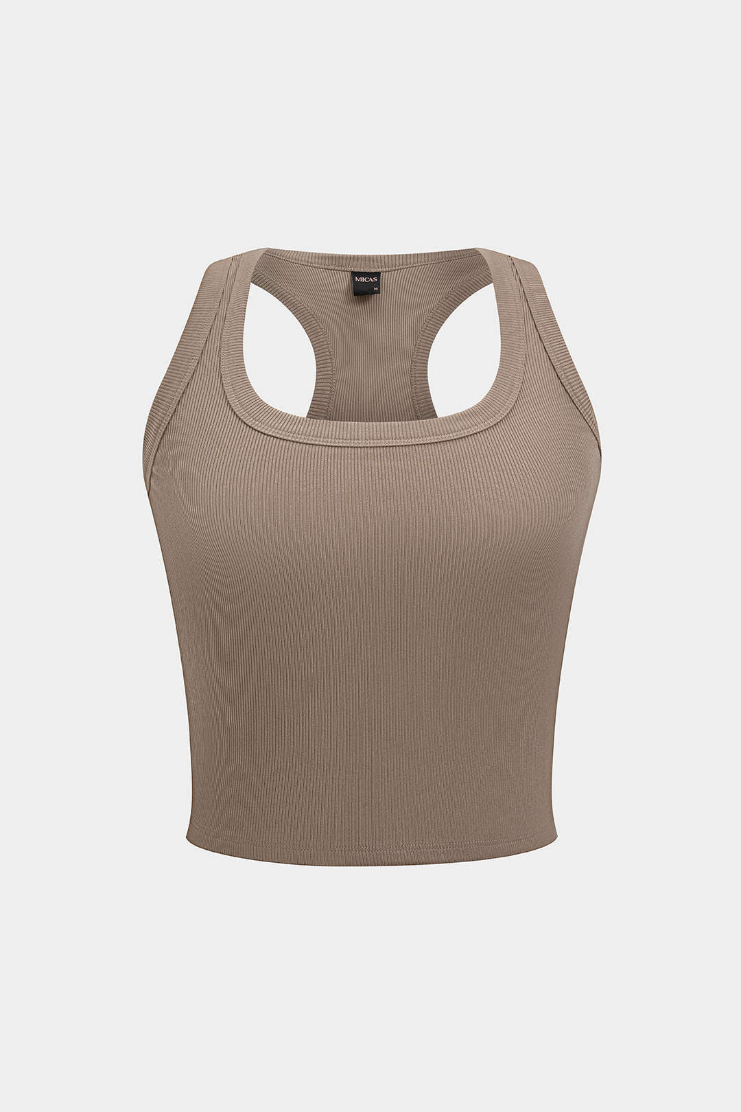 "Basic U-Neck Crop Tank Top"