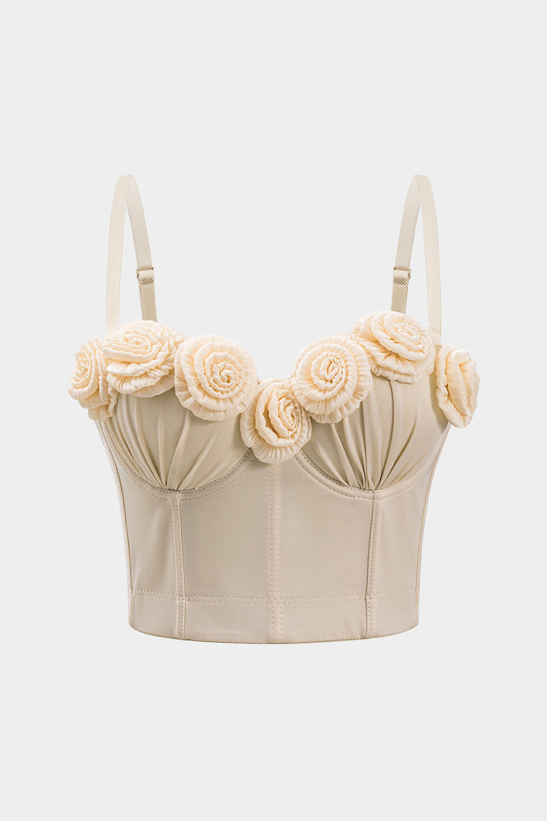 "3D Floral Bustier Slip Cami Top"
