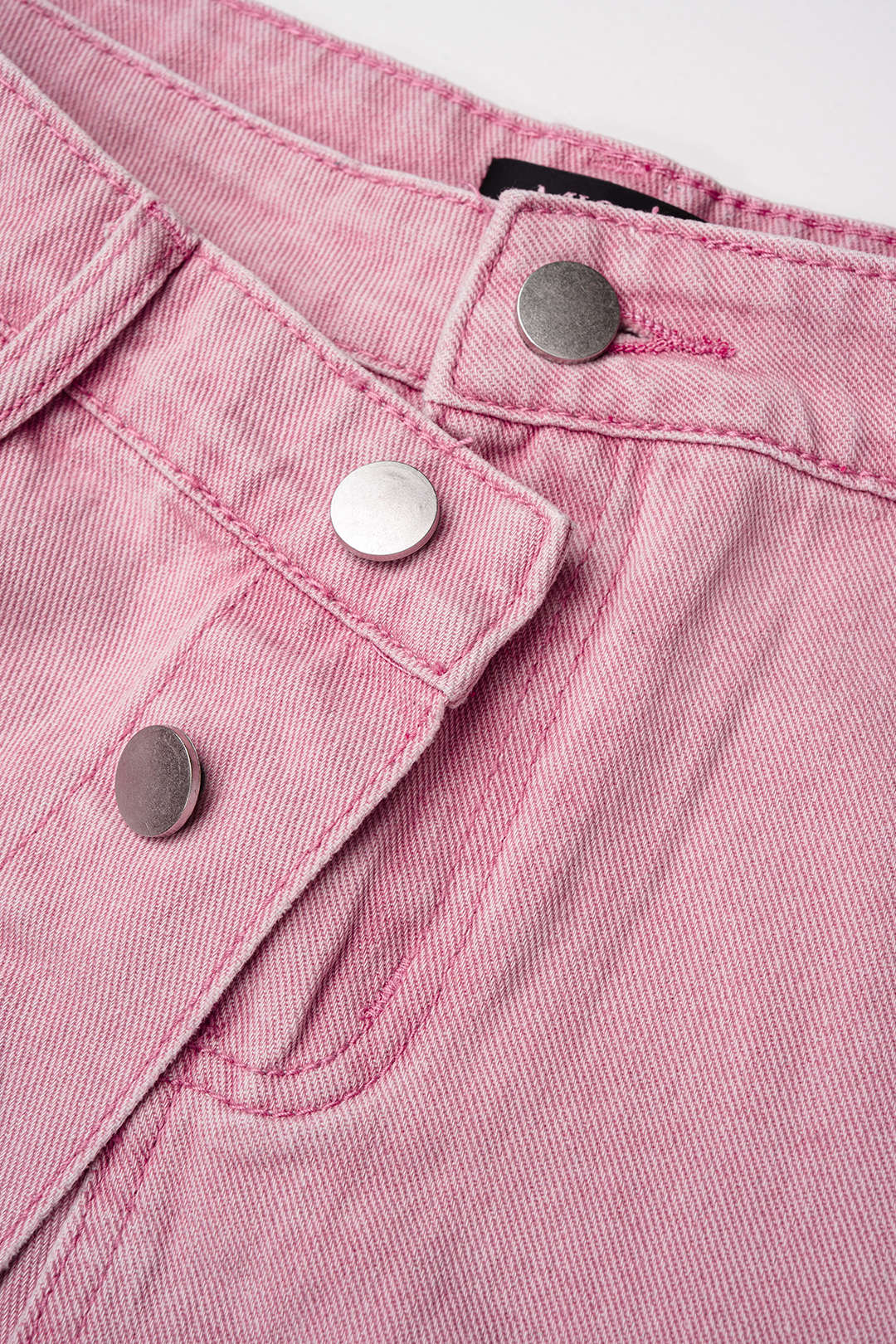 "Denim Button Pocket Shorts"