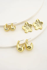 "Alloy Round Earrings"