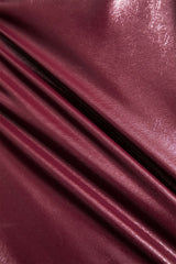 "Basic Solid Faux Leather Sleeveless Bodysuit"
