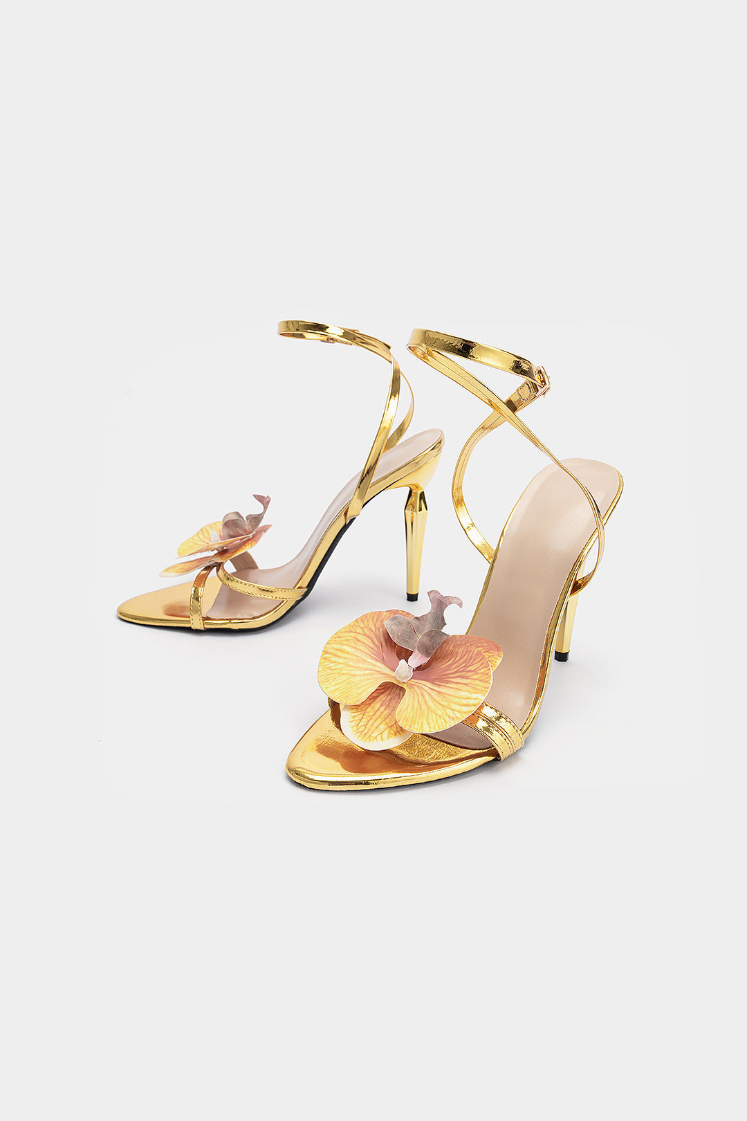 "3D Floral Applique Sandals"