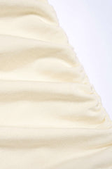 "Asymmetrical Ruched Sleeveless T-Shirt"