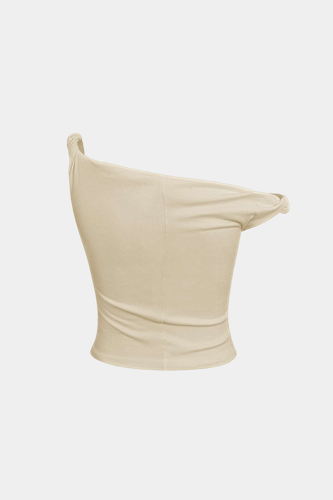 "Basic Asymmetrical Twist Sleeveless Top"