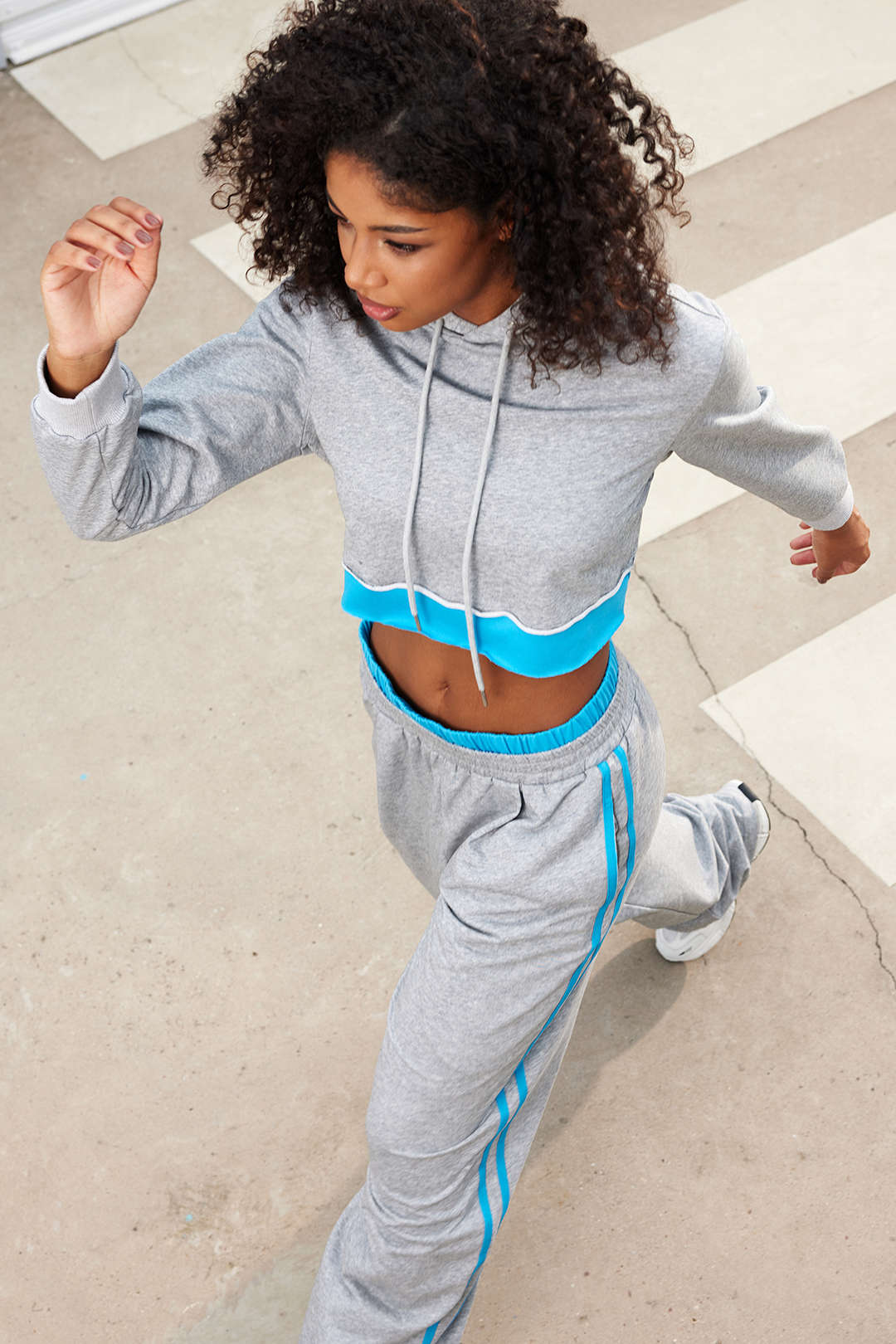 "Color Block Hooded Jacket"