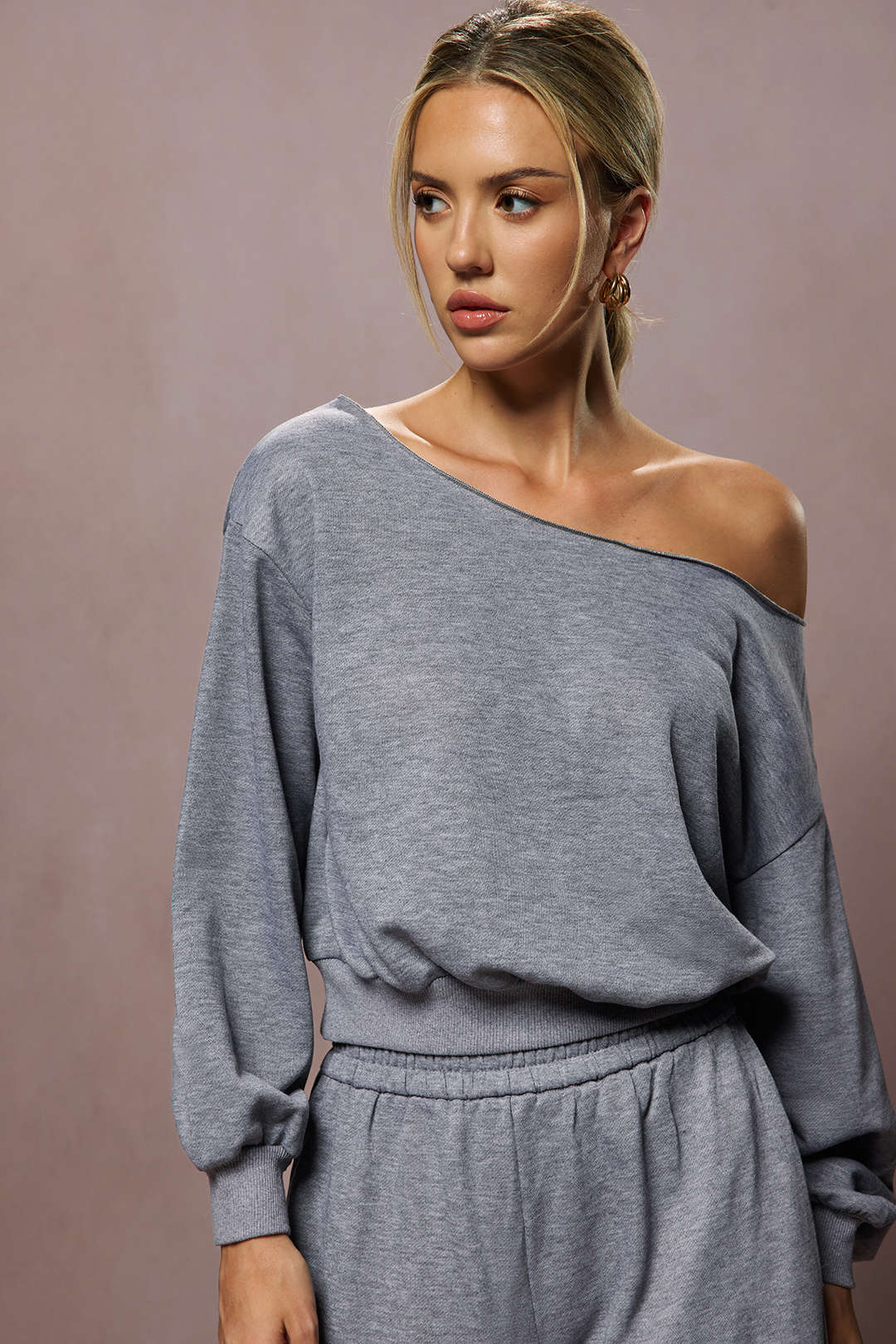 "Asymmetric Top And Pants Set"