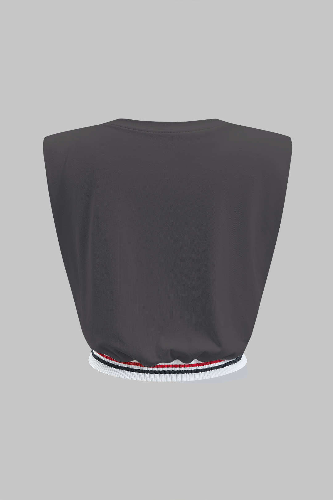 "Car Letter Digital Pattern Print Loose Sleeveless T-Shirt"