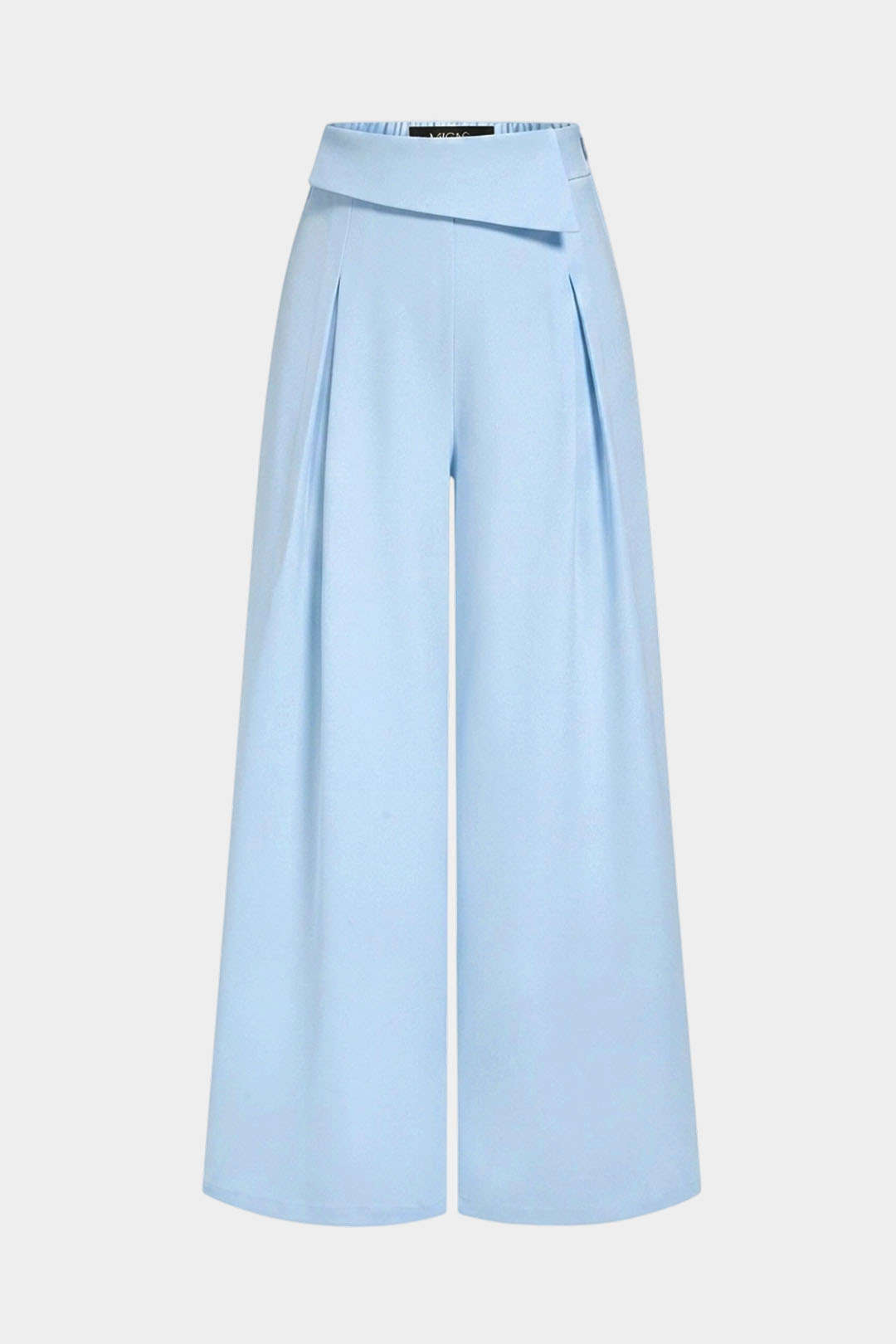 "Asymmetrical Wide Leg Pants"