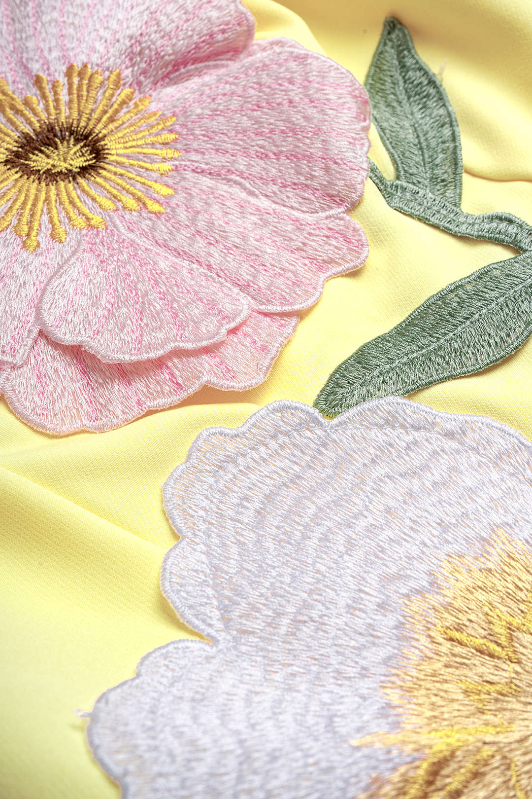 "3D Floral Embroidery Tube Top"