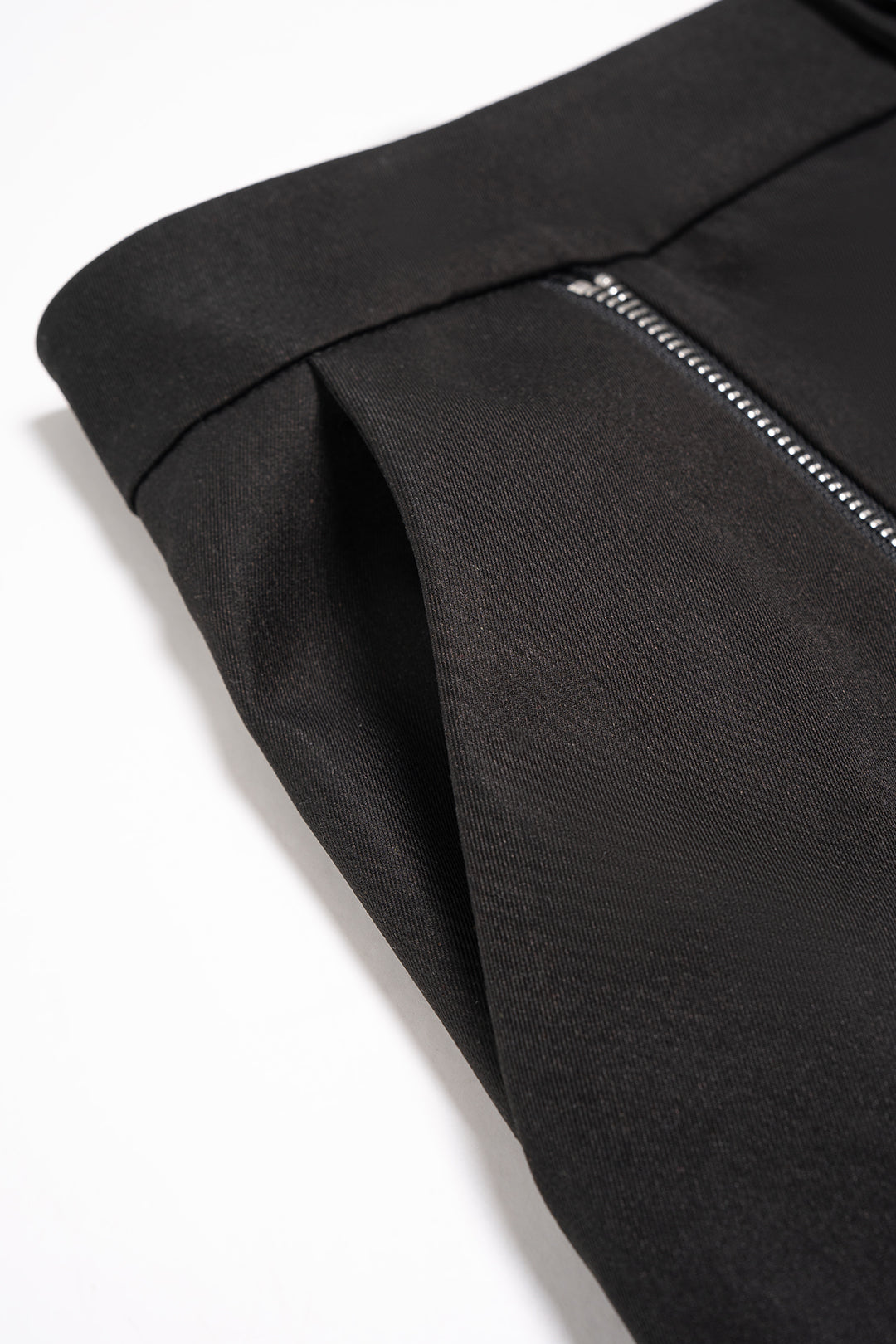 "Asymmetrical Zipper Wide Leg Pants"