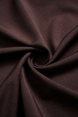 "Asymmetrical Neck Ruched Long-Sleeve Maxi Dress"