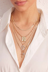"Alloy Layered Necklace"