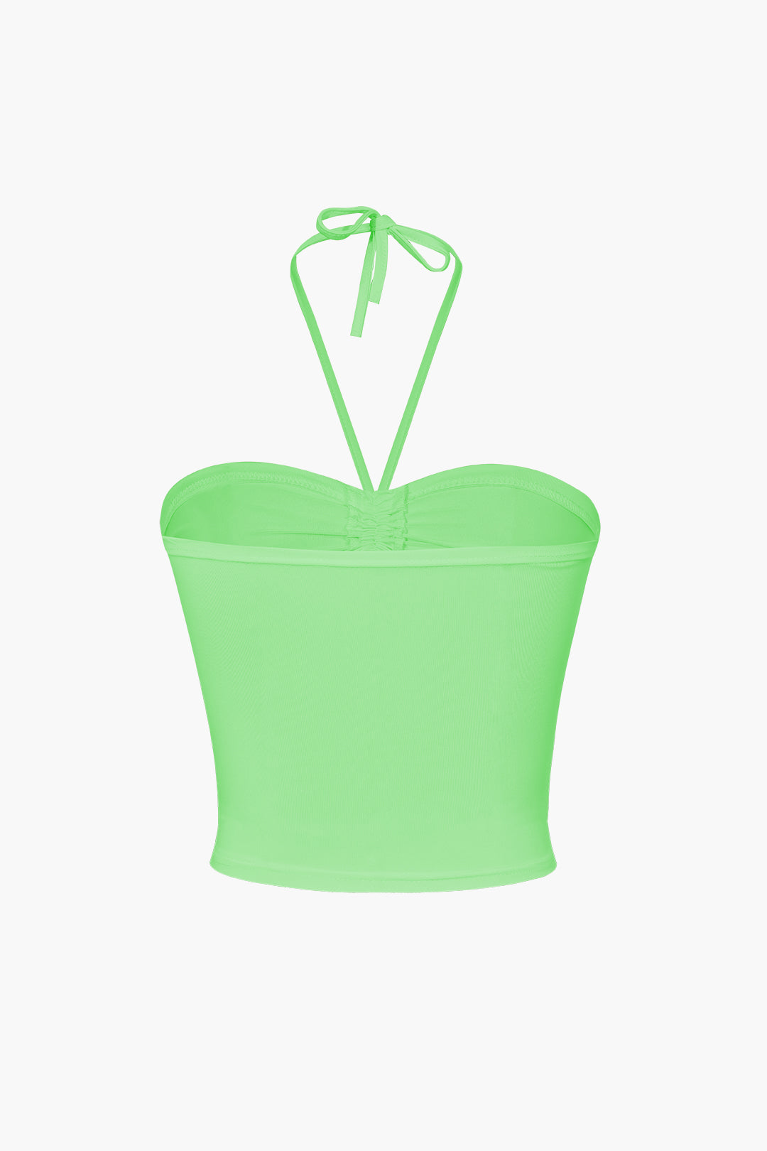 "Basic Halter Neck Ruched Cami Top"