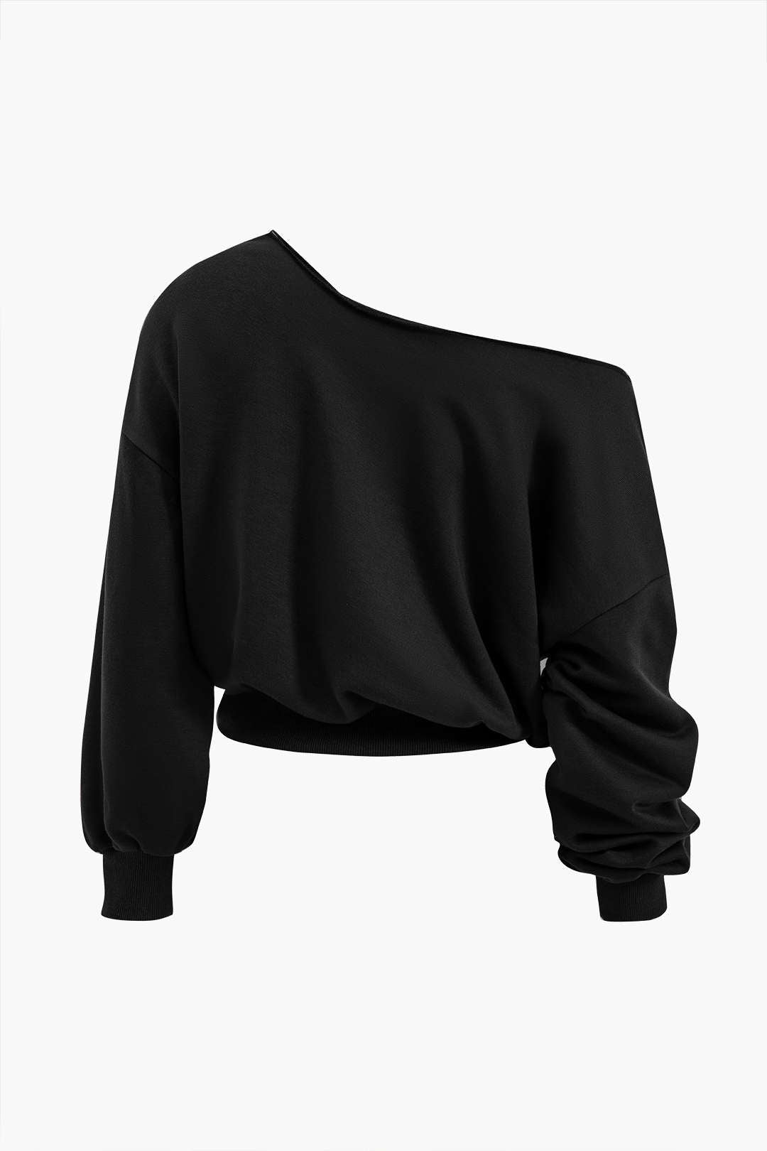 "Asymmetric Top And Pants Set"