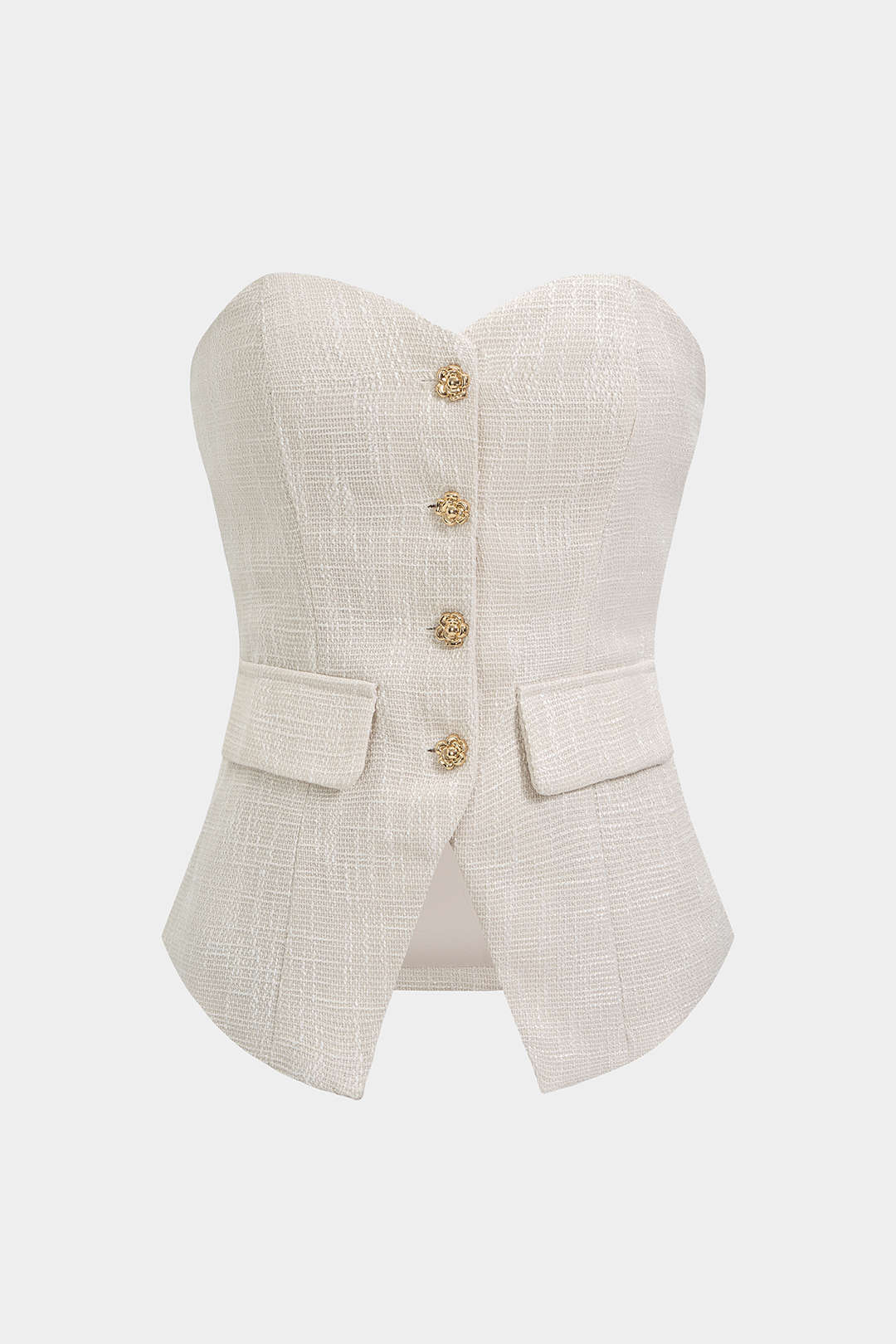 "Button Tube Top"