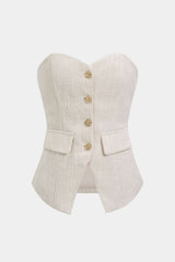 "Button Tube Top"