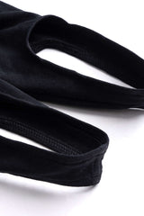 "Contrast Round Neck Asymmetrical Long Sleeve Jumpsuit"