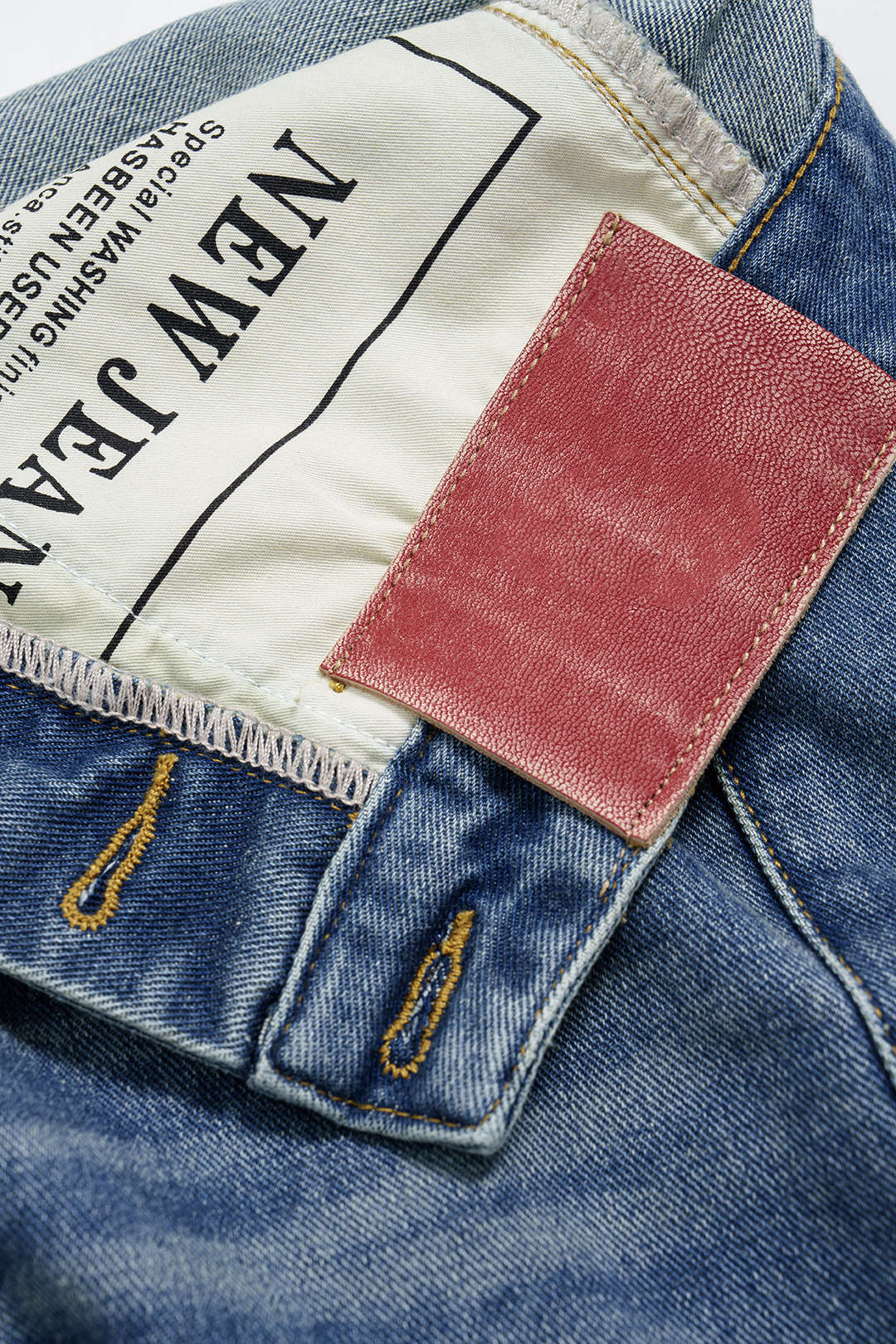 "Denim Asymmetrical Pocket Shorts"