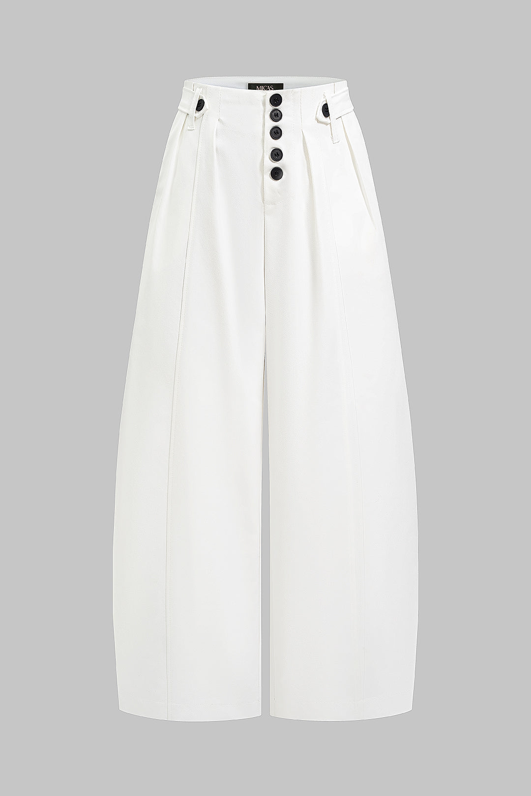 "Button Wide Leg Pants"