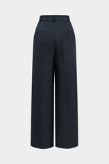 "Asymmetrical Wide Leg Trousers"