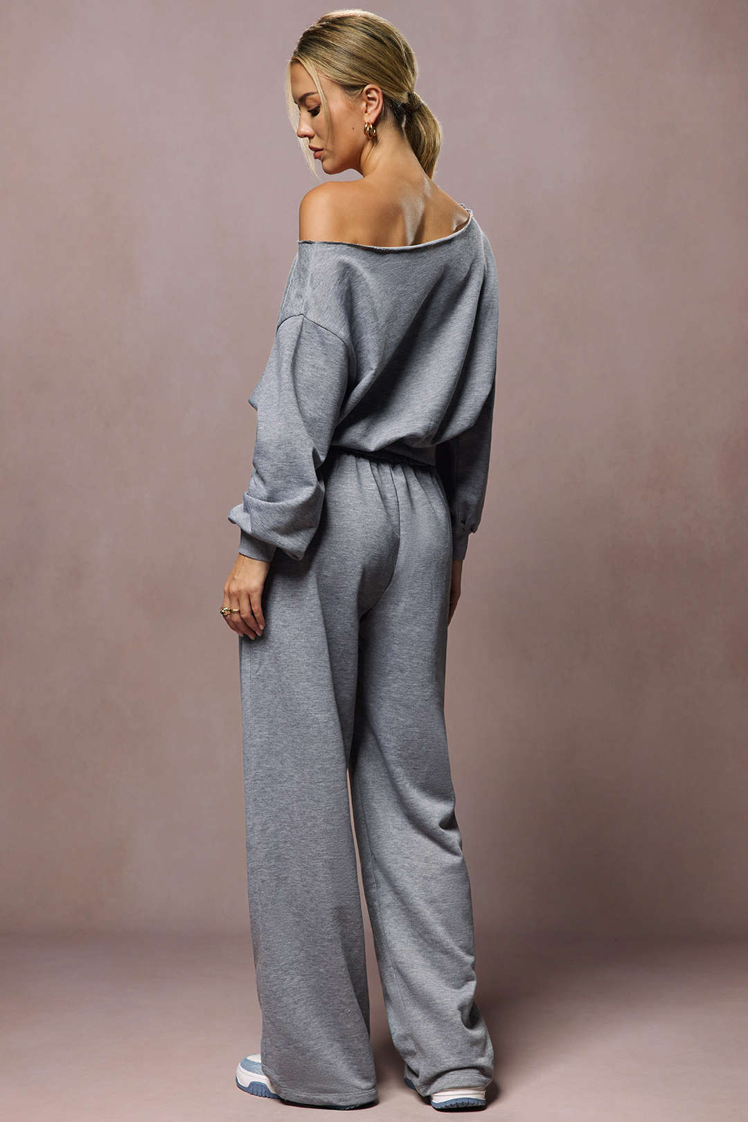 "Asymmetric Top And Pants Set"