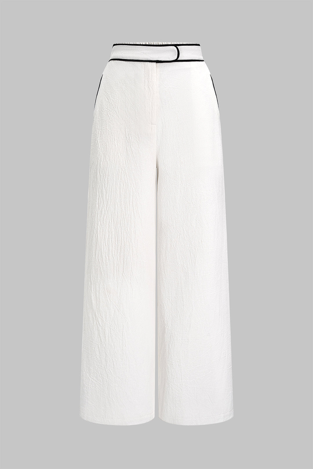 "Contrast Binding Pocket Pants"