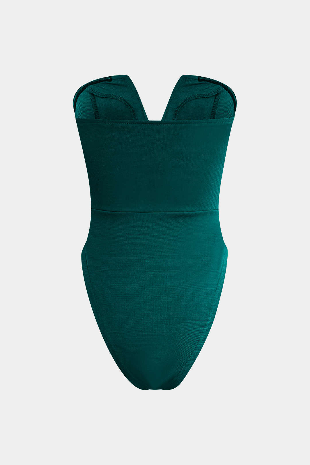 "Basic V-neck Strapless Bodysuit"