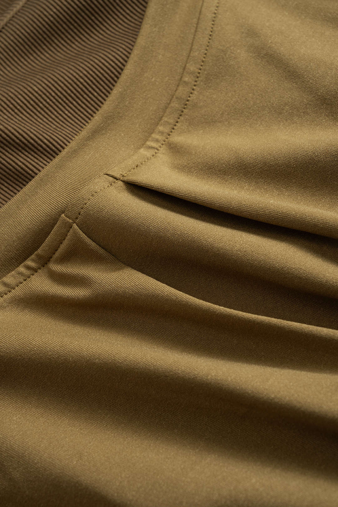 "Cut Out Long-Sleeve Top And High Waist Wide Leg Trousers Set"