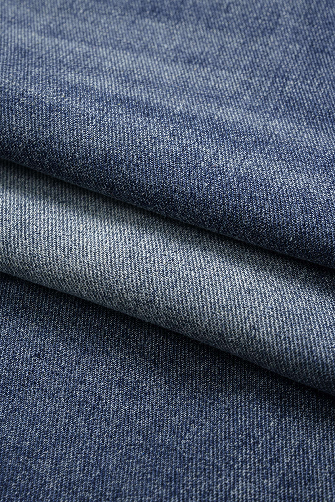 "Denim Asymmetrical Button Shorts"