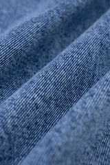 "Denim Button Barrel Jeans"