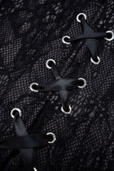 "Bustier Backless Tie Corset Top"
