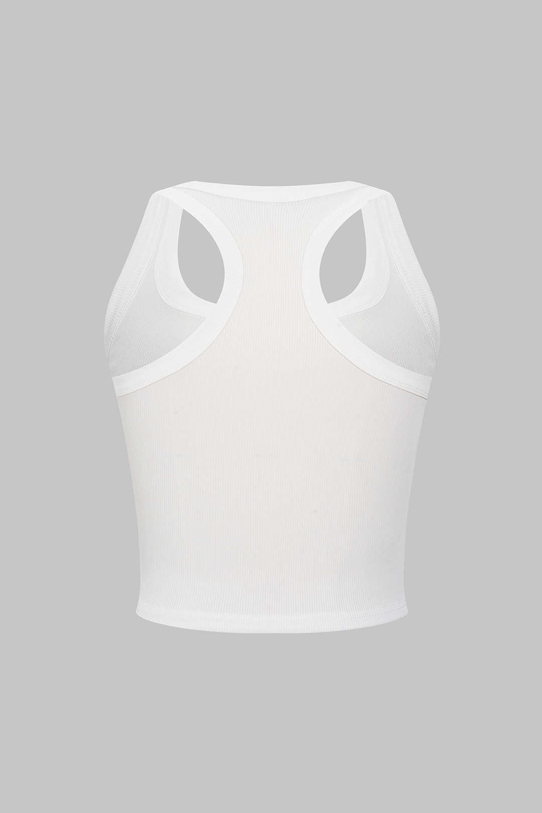"Basic U-Neck Crop Tank Top"