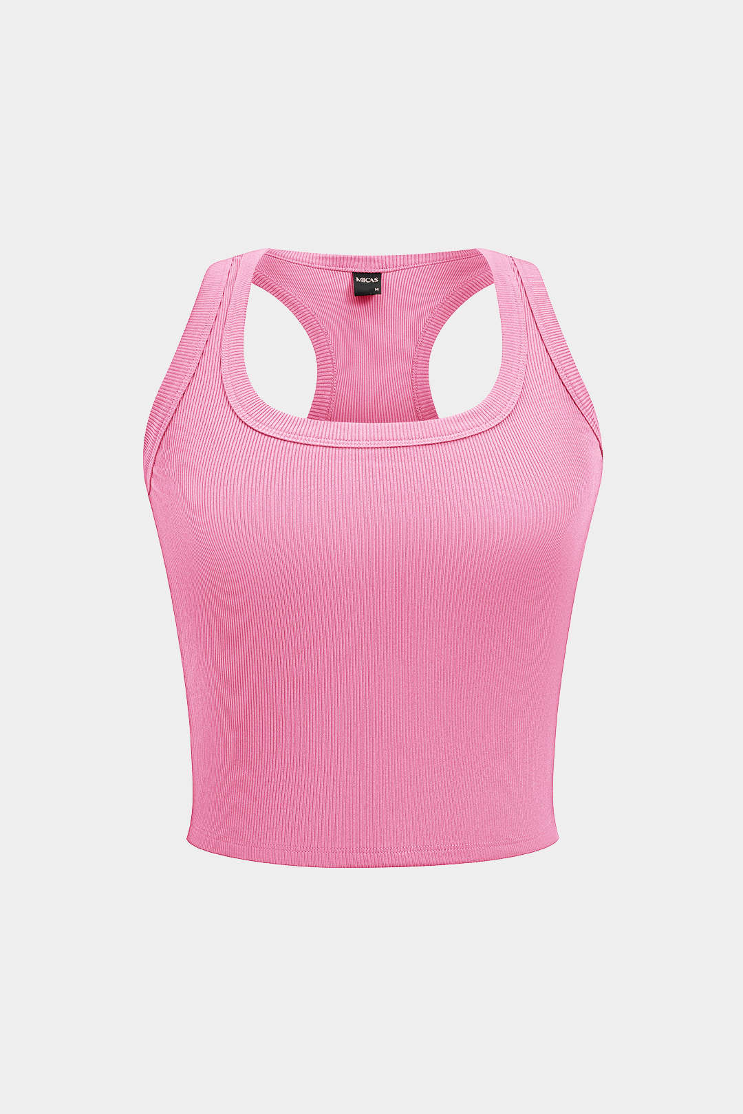 "Basic U-Neck Crop Tank Top"