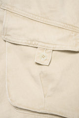 "Denim Belted Pocket Shorts"