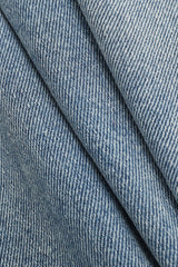 "Asymmetric Waist Straight Leg Jeans"
